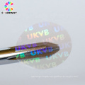 private label gold/silver hologram laser sticker self adhesive label